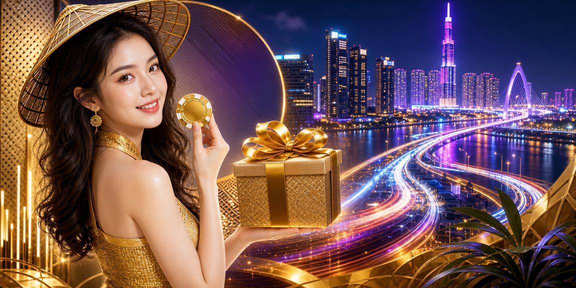 Người dùng trải nghiệm ứng dụng casino trực tuyến với nón lá truyền thống tại TP. Hồ Chí Minh