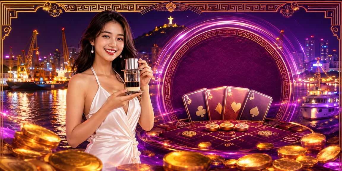 Nhóm bạn trẻ chơi bài và thưởng thức cà phê tại Vũng Tàu trong buổi tối thư giãn